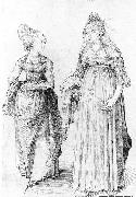 Nuremberg and Venetian Women Albrecht Durer